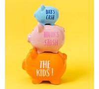 Pennies & Dreams - Triple Piggy Bank - The Kids!