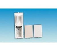 CARAVAN CAMPER FLUSH FITTING 240V OBLONG OUTLET