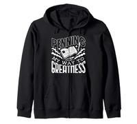 Penning My Way To Greatness Published Author Book Author Zip Hoodie