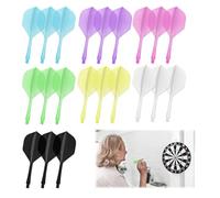 Pennle 21 PCS Integrated Dart Shaft and Flights, 2BA Thread One-Piece Darts Accessories, Professional Durable Anti-Falling Dart Flight Set, Multi-Colored Flights for Precision and Style