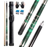 Pennpliy Pool Cue Stick 58" Billiard Stick with Cue Case, Professional Pool Cues with 5/16x18 Pin Joint & 13mm Tip, Canadian Maple Pool Sticks for Adults Bar or House Use for Billiard Players 20oz