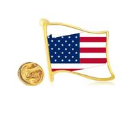 pennsylvania amemap stars stripes flag Golden Metal Flag Lapel Pin Badge