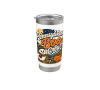 Pennsylvania Boo Crew PA Cute Ghost Fall Halloween Stainless Steel Insulated Tumbler