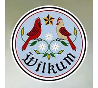 Pennsylvania Dutch Hex Round Antique Tin Sign 12x12 Inch For Home Door Garden Bar Restaurant Cafe Office Shop Bar Club Aluminum Sign Gift Circle Shaped Wreath Signs