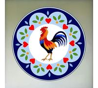 Pennsylvania Dutch Hex Round Antique Tin Sign 8x8 Inch Vintage Farmhouse Poster Housewarming Gift Rustic Wall Decor Wall Sign Aluminum Plaque Poster Circle Shaped Wreath Signs