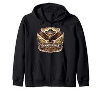 Pennsylvania Eagle Heritage State Pride Zip Hoodie