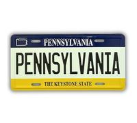 Pennsylvania License Plate Magnet, Keystone State Souvenir Accessory, 3.5 Inches