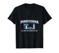 Pennsylvania Pride Keystone Liberty Bell Outline Design T-Shirt