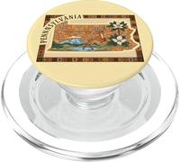 Pennsylvania Pride State Silhouette Outdoor Art PopSockets PopGrip for MagSafe