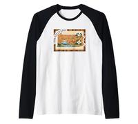 Pennsylvania Pride State Silhouette Outdoor Art Raglan Baseball Tee