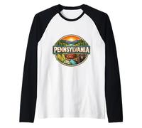 Pennsylvania Souvenir State Visitor Memorabilia Tourist Trip Raglan Baseball Tee