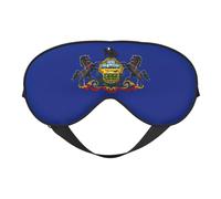 Pennsylvania State Flag Eye Mask, Sleep Mask for Men Women 100% Blackout, No Pressure On Eyes, Soft & Breathable