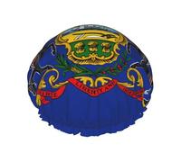 Pennsylvania State Flag Reusable Shower Cap for Women, Double Waterproof Layers Bath Hat, Hair Treatment Essentials