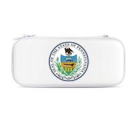Pennsylvania State Logo Compatible with Switch Case Bag Travel Protective Cover Handbag with 15 Game Accessories