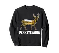 Pennsylvania Whitetail Deer Forest Landscape Wildlife Scenic Sweatshirt