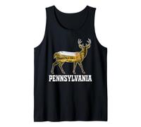 Pennsylvania Whitetail Deer Forest Landscape Wildlife Scenic Tank Top