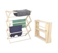 Pennsylvania Woodworks Premium American Maple Clothes Drying Rack - Handcrafted in Pennsylvania - Solid Wood Construction, Collapsible, Eco-Friendly Laundry Solution (Medium)