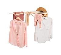 Pennsylvania Woodworks Wall Mounted Clothes Drying Rack - Heavy Duty, Collapsible Laundry Rack for Drying Clothes - Solid Maple Hardwood Foldable Drying Rack - Made in The USA - (Small)