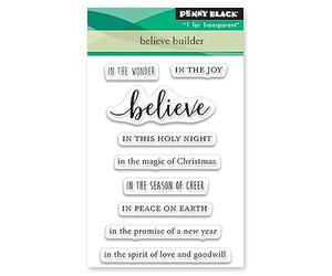 Penny Black Clear Stamps - Believe Builder 30-993