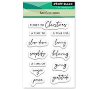 Penny Black Clear Stamps-Here's to Xmas