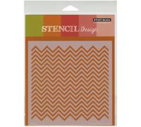 Penny Black Plastic Stencils 4.5-Inch x 6.25-Inch, Zigs and Zags