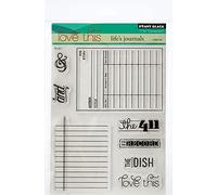 Penny Black Rubber Clear Stamps 5-inch x 6.5-inch Sheet-Life's Journals