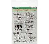 Penny Black Rubber Clear Stamps 5-inch x 6.5-inch Sheet-Sprinkles and Smiles
