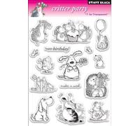 Penny Black Rubber Clear Stamps 5-inch x 7.5-inch Sheet-Critter Party