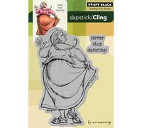 Penny Black Rubber Cling Rubber Stamp 4-inch x 6-inch Sheet-Never Stop Dancing