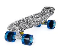 Penny Board Cruiser by Land Surfer - 22 Inch Adults & Kids Skateboard for Street & Skatepark - Solid & LED Wheel Styles