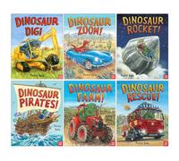 Penny Dale's Dinosaurs Series 6 Books Set With a Free Stories Audio Book! (Dinosaur Dig!, Dinosaur Zoom!, Dinosaur Rocket!, Dinosaur Pirates!, Dinosaur Farm! & Dinosaur Rescue!)