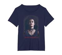Penny Dreadful Vanessa T-Shirt, Women's Plus, Navy Blue, 3X