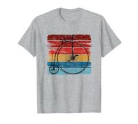Penny Farthing Bicycle Penny Farthing T-Shirt, Men, Heather Grey, 3X-Large