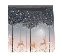 Penny Kennedy Sara Miller Christmas Moonlit Reindeer Design Gift Bag with Gift Tag - Medium - Eco Friendly Widely Recyclable - Gift Bag for Christmas, Gift Wrap, Xmas Festive Gift Bag