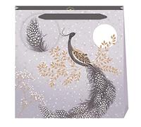 Penny Kennedy Sara Miller WINTER SNOW PEACOCK Medium Bag 220 x 220 x 80mm