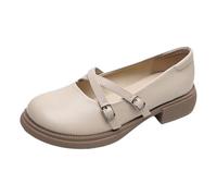 Penny Loafers for Women,Mary Jane Shoes for Womens,Business Formal Loafer,Mary Jane Shoes for Low Heel,Shallow Mouth,Simple Design,Round Toe,Comfortable,for Work Office,Daily Apricot