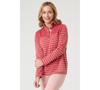 Penny Plain Women's Button Up Funnel Neck Top in Pink | Size: 10-12 Penny Plain Pink 10-12