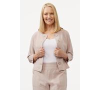 Penny Plain Women's Dusk Cloud Crop Jacket in Cream | Size: 22-24 Penny Plain Cream 22-24