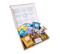 Penny Post Afternoon Tea Gift Box - Letterbox Hamper with Biscuits, Chocolates & Artisan Teas - British Food Gift for Women, Mum, Grandma, Thank You or Birthday