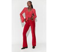 Penny Pull-On Velvet Flared Pants at Free People in Salsa, Size: XS Short - female