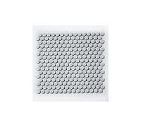 Penny Round Mosaic Tile - Porcelain Wall & Floor Tiles, Gloss & Matte Finish, White & Black Bathroom Kitchen Backsplash Shower Floor Tile Sheets (Light Grey)