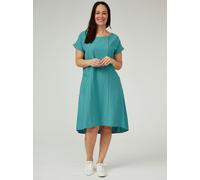 PennyPlain Cap Sleeve Linen Dress - Sea Green - 08/10