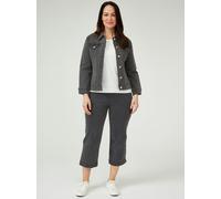 PennyPlain Wide Cropped Jegging - Pewter Wash - 12