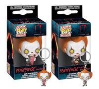 Pennywise IT Chapter Two Funko Pocket POP! Keychain Vinyl Figures Funhouse & Beaver Hat Twin Pack