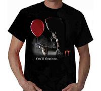 Pennywise T Shirt Clown It Stephen King T Shirt Movie Scary You 'Ll Float Too Size XL Black