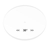 PENNZONI Drum Kit Baffle 30-Inch Crystal Clear Acrylic, Muffles Live Recording Standard Mounting on Cymbal Stand, Performance Sound Shield