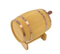 PENO Beer keg, 17x13x13 cm Color enhances the beautiful look 1.5 liter wooden beer keg for whiskey