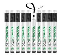 PENOL 0750 Permanent Markers Black 10 Pack 2-5mm Chisel Tip | Quick-drying black permanent markers from Penol of Scandinavia with durable chisel tip and Nordic Swan Ecolabel.