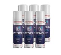PENOL Heavy Duty Penetrating Fluid Advanced Graphite-Free Rust Release Synthetic High-Performance Lubricant for Seized Bolts, Nuts & Corroded Fasteners Capillary Action Spray 500ml Aerosol x6