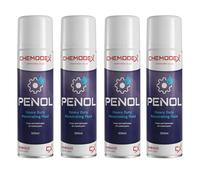 PENOL Heavy Duty Penetrating Fluid Advanced Graphite-Free Rust Release Synthetic High-Performance Lubricant for Seized Bolts, Nuts & Corroded Fasteners Capillary Action Spray 500ml Aerosol x4